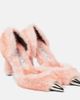 Area Area Dagger faux fur-trimmed pumps - 1
