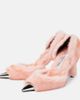 Area Area Dagger faux fur-trimmed pumps - 5
