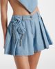 Area Area Floral-appliqué denim shorts - 4