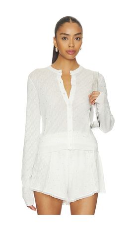 AREA AREA Girly Rib Knit Cardigan