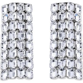 Area Area Long Crystal Pavé Earrings