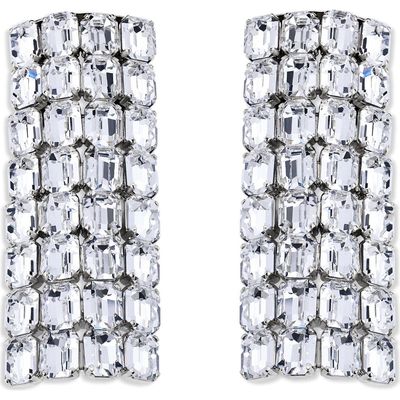 Area Area Long Crystal Pavé Earrings