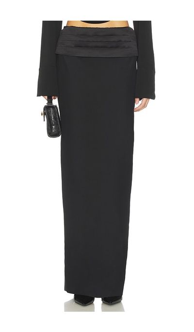 AREA AREA Tuxedo Column Skirt