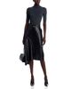 Area Stars Area Stars Aria Faux Leather Asymmetric Skirt - 2