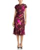 Area Stars Area Stars Avery Draped Printed Satin Dress - 2