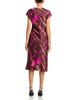 Area Stars Area Stars Avery Draped Printed Satin Dress - 4