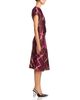 Area Stars Area Stars Avery Draped Printed Satin Dress - 5