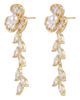 AREA STARS AREA STARS Karishma Pearl Floral Drop Earrings - 2