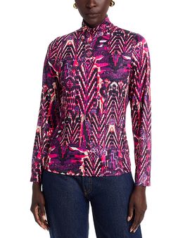 Area Stars Area Stars Lee Mock Neck Jersey Top