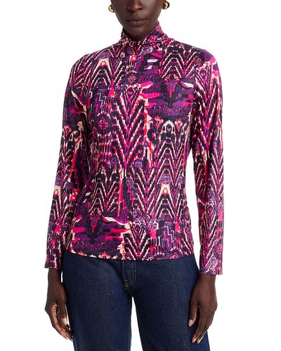 Area Stars Area Stars Lee Mock Neck Jersey Top