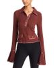 Area Stars Area Stars Remi Ribbed Button Placket Top - 1
