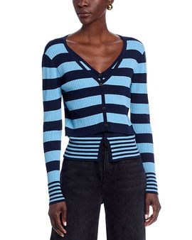 Area Stars Area Stars Stripe Long Sleeve Knit Top