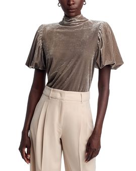 Area Stars Area Stars Velvet Mock Neck Top