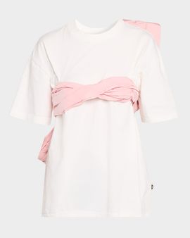 AREA Taffeta Knot Bandeau T-Shirt