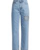 Area Women's Crystal Heart Mid-Rise Straight Jeans - 1