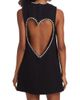 Area Women's Crystal Heart Shift Dress - 5