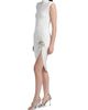 Area Women's Crystal Knot Draped Midi-Dress - 4