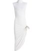 Area Women's Crystal Knot Draped Midi-Dress - 8