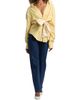 Area Women's Satin-Knotted Cotton Oxford Shirt - 2