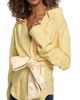 Area Women's Satin-Knotted Cotton Oxford Shirt - 6