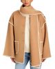 A.ren a. ren Eliette Blanket Stitch Double Face Scarf Coat - 3