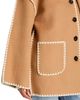 A.ren a. ren Eliette Blanket Stitch Double Face Scarf Coat - 6