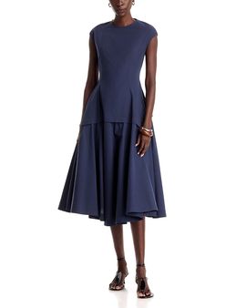 A.ren a. ren Venice Cotton Cap Sleeve Midi Dress