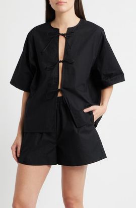 A.REN A.REN Evadne Tie Front Top