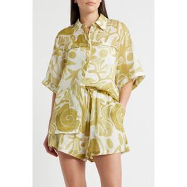 A.REN A.REN Irisa Print Short Sleeve Shirt