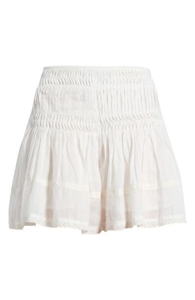 A.REN A.REN Phoebe Pintuck Pleated Linen Shorts