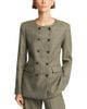 Argent Argent Double Breasted Crewneck Blazer - 1