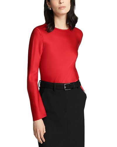 Argent Argent Silk Long Sleeve Top