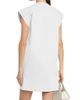 Argent Women's Cotton Sateen Shift Minidress - 4
