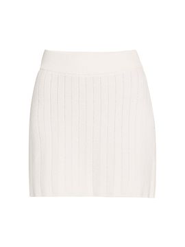 Argent Women's Rib-Knit Miniskirt