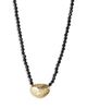 Argento Vivo Argento Vivo 14K Gold Plated Sterling Silver & Onyx Molten Bead Necklace, 14 - 1