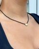 Argento Vivo Argento Vivo 14K Gold Plated Sterling Silver & Onyx Molten Bead Necklace, 14 - 2