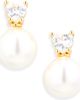 ARGENTO VIVO ARGENTO VIVO Addison Heart Cubic Zirconia & Imitation Pearl Stud Earrings - 1