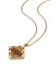 ARGENTO VIVO ARGENTO VIVO Amelia 14k Gold Plated Tiger's Eye Necklace  - 1