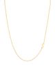 Argento Vivo Argento Vivo Asymmetrical Initial Necklace in 18K Gold-Plated Sterling Silver, 16 - 1