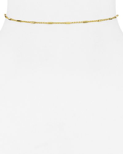 Argento Vivo Argento Vivo Bar and Chain Choker Necklace, 12