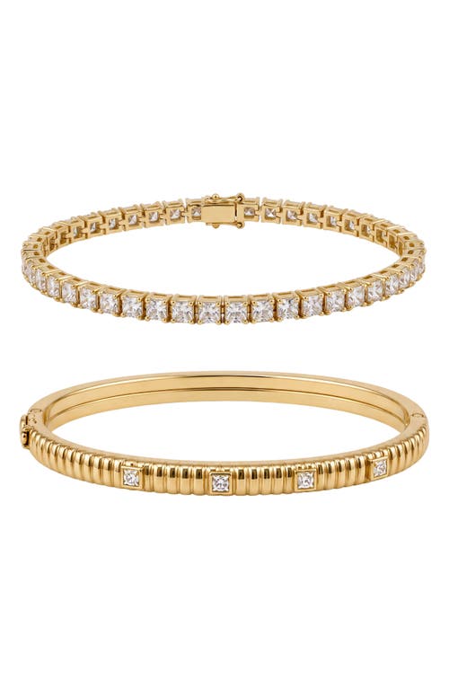 ARGENTO VIVO ARGENTO VIVO Brady Set of 2 Cubic Zirconia Bracelets