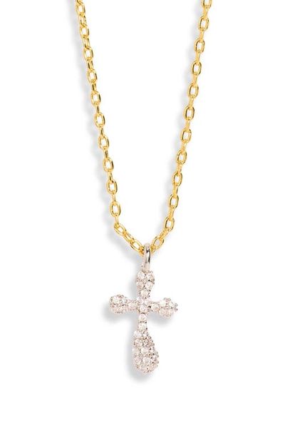 ARGENTO VIVO ARGENTO VIVO Cariann Two Tone Cross Necklace