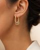 ARGENTO VIVO ARGENTO VIVO Chloe Two-Tone Oval Huggie Hoop Earrings - 2
