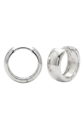 ARGENTO VIVO ARGENTO VIVO Chunky Huggie Hoop Earrings