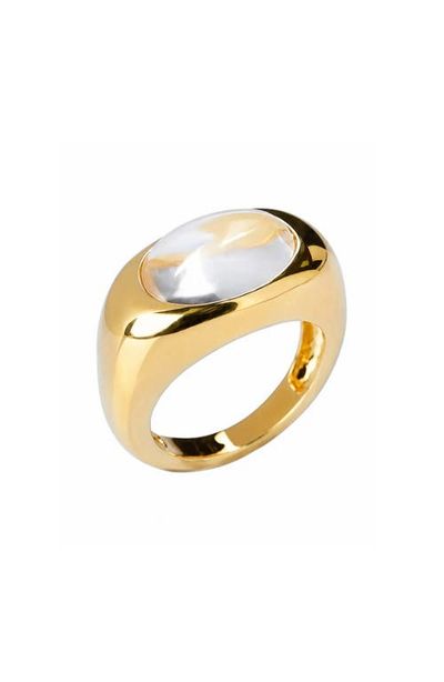 ARGENTO VIVO ARGENTO VIVO Clear Cabochon Ring