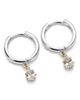 ARGENTO VIVO ARGENTO VIVO Cubic Zirconia Teardrop Huggie Hoop Earrings - 1