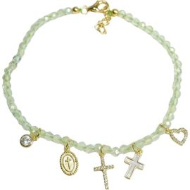 ARGENTO VIVO ARGENTO VIVO Faith Beaded Charm Bracelet