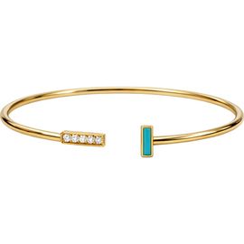 ARGENTO VIVO ARGENTO VIVO Faux Turquoise Open Cuff Bracelet