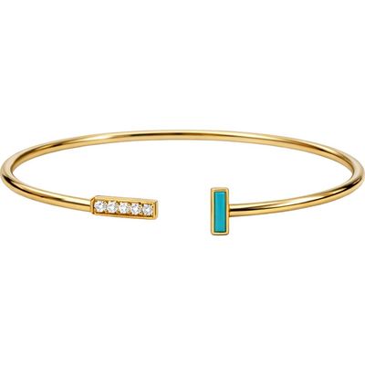 ARGENTO VIVO ARGENTO VIVO Faux Turquoise Open Cuff Bracelet