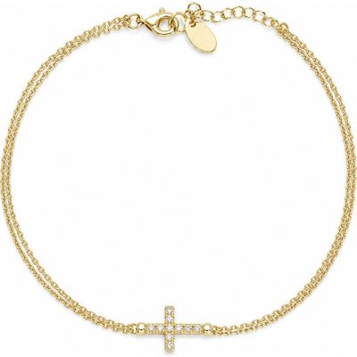 ARGENTO VIVO ARGENTO VIVO Grace Cross Anklet